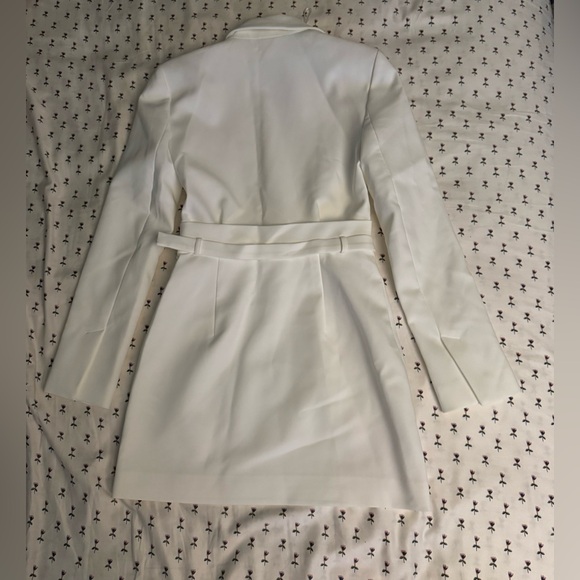 Zara White Mini Dress Blazer Dress Size S - Picture 9 of 14